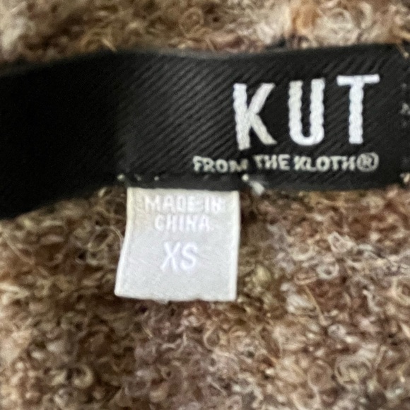 KUT FROM THE KLOTH Addie Cardigan in Brown Button Front Size XS Comfy Neutral - Picture 10 of 15